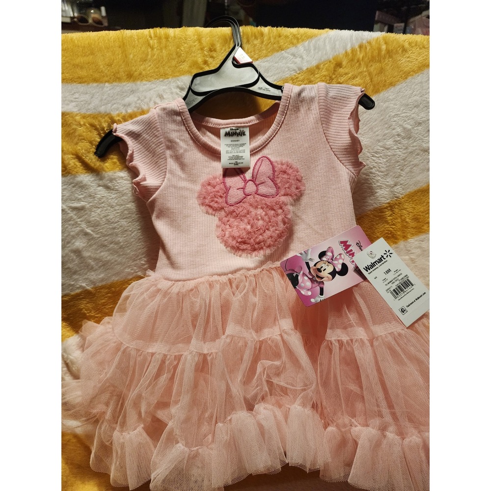Disney Minnie Mouse Baby Girls Pink Tutu Dress Size 18 Months NWT - Picture 4 of 4